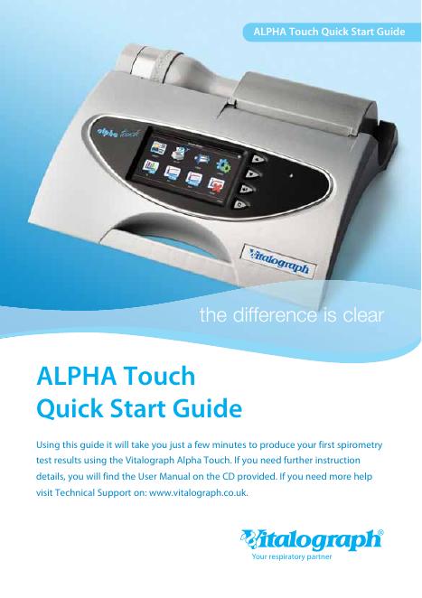 Vitalograph Alpha Touch快速入门指南
