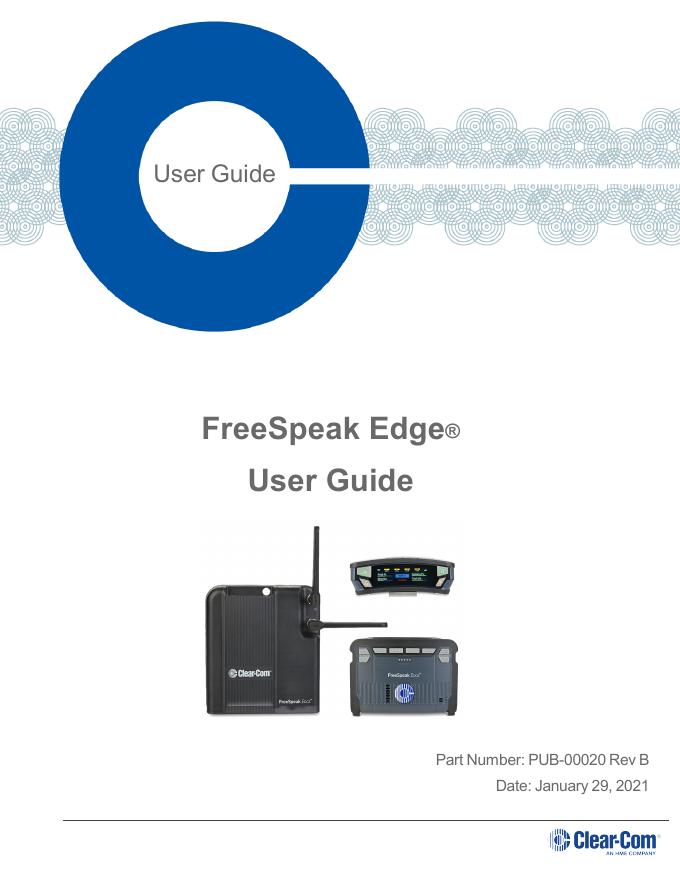 FreeSpeak Edge®用户指南