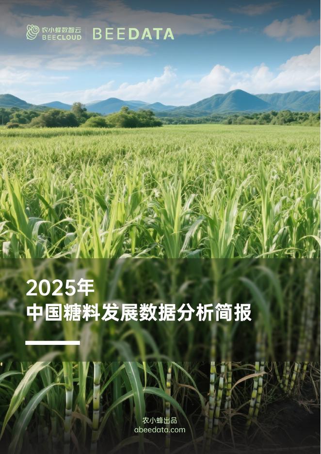 农小峰：2025年中国糖料发展数据分析简报海报