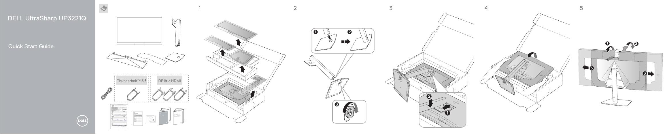 戴尔UltraSharp UP3221Q快速<em>入门</em>指南 海报