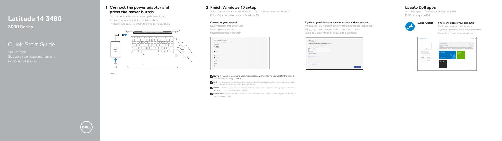 戴尔Latitude 14 3480 3000系列快速<em>入门</em>指南 海报