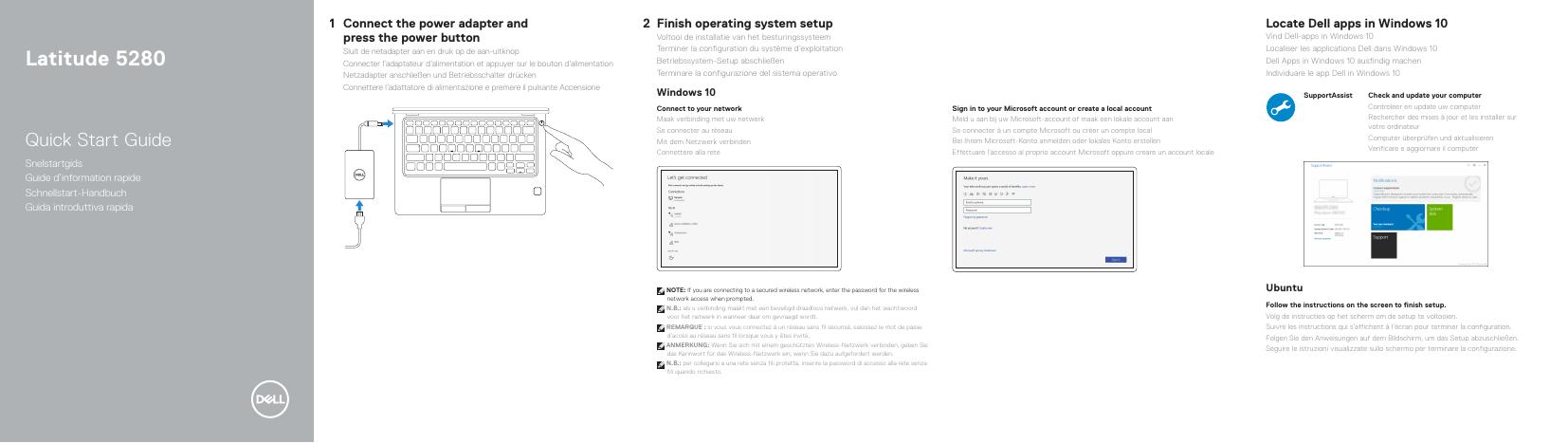 戴尔Latitude 5280快速<em>入门</em>指南 海报