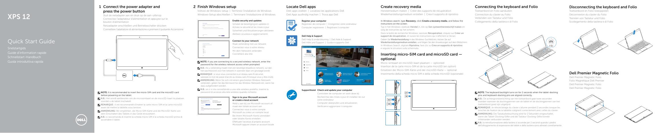 戴尔XPS 12快速<em>入门</em>指南 海报