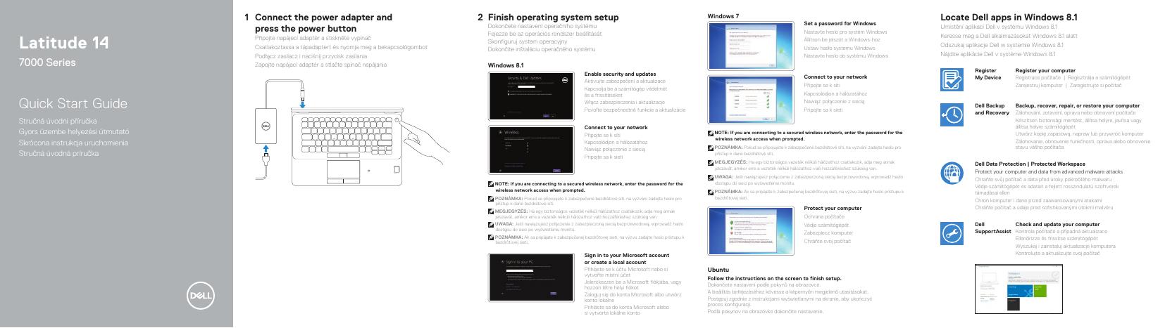 戴尔Latitude 14 7000系列快速<em>入门</em>指南 海报
