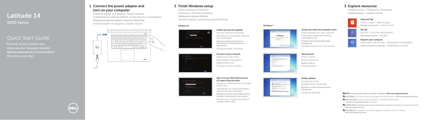 戴尔Latitude 14 3000系列快速<em>入门</em>指南 海报