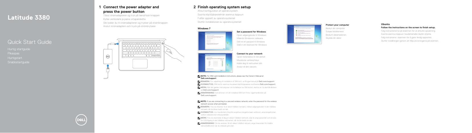 Latitude 3380快速<em>入门</em>指南 海报