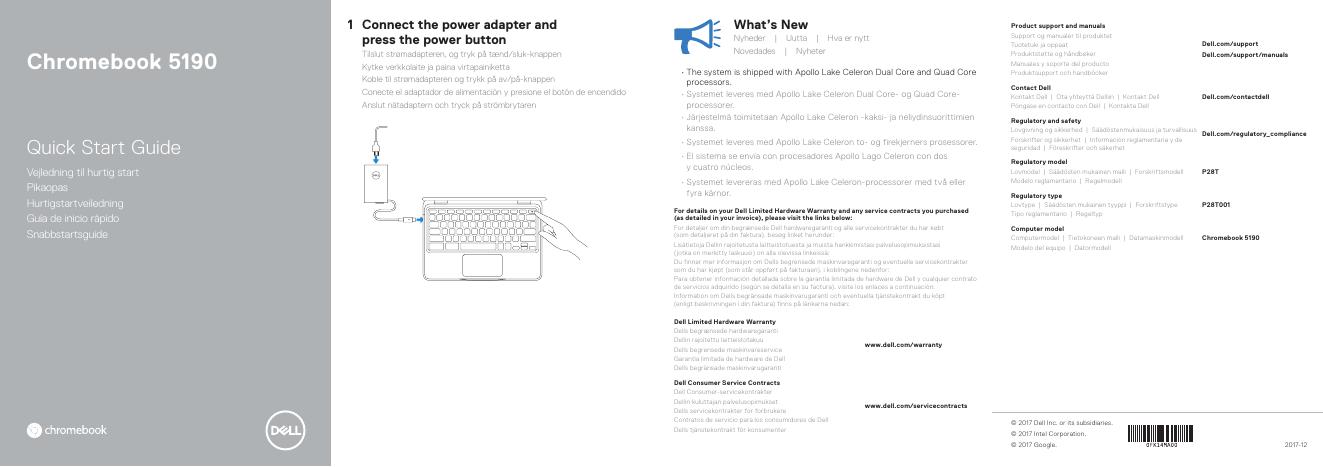 Chromebook 5190快速<em>入门</em>指南 海报