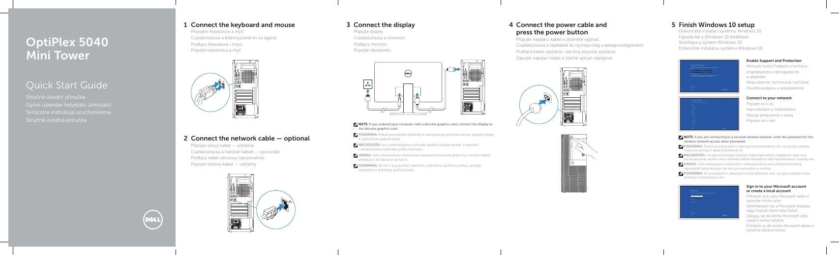 戴尔 OptiPlex 5040 微型塔式电脑快速<em>入门</em>指南 海报