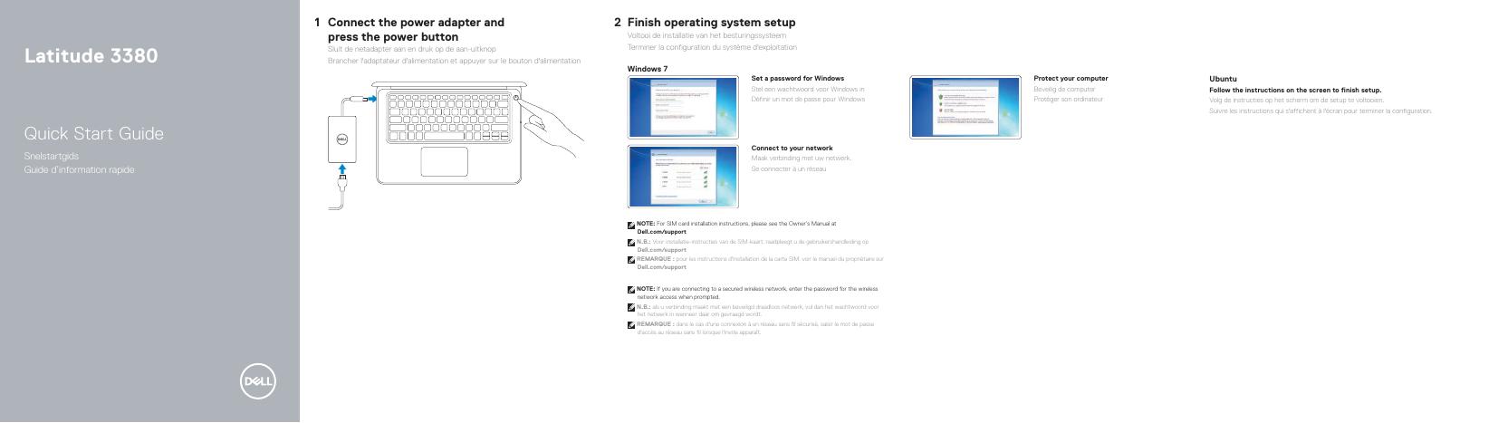 Latitude 3380快速<em>入门</em>指南 海报