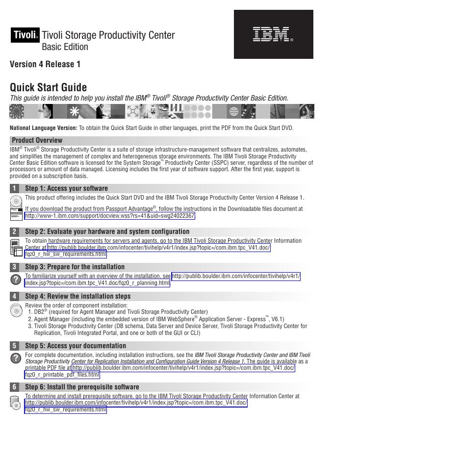 IBM® Tivoli® Storage Productivity Center Basic Edition 快速<em>入门</em>指南 海报