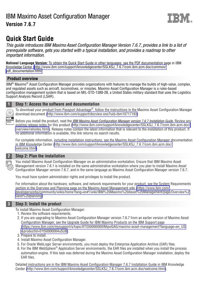 IBM Maximo 资产配置管理器 7.6.7 快速<em>入门</em>指南 海报