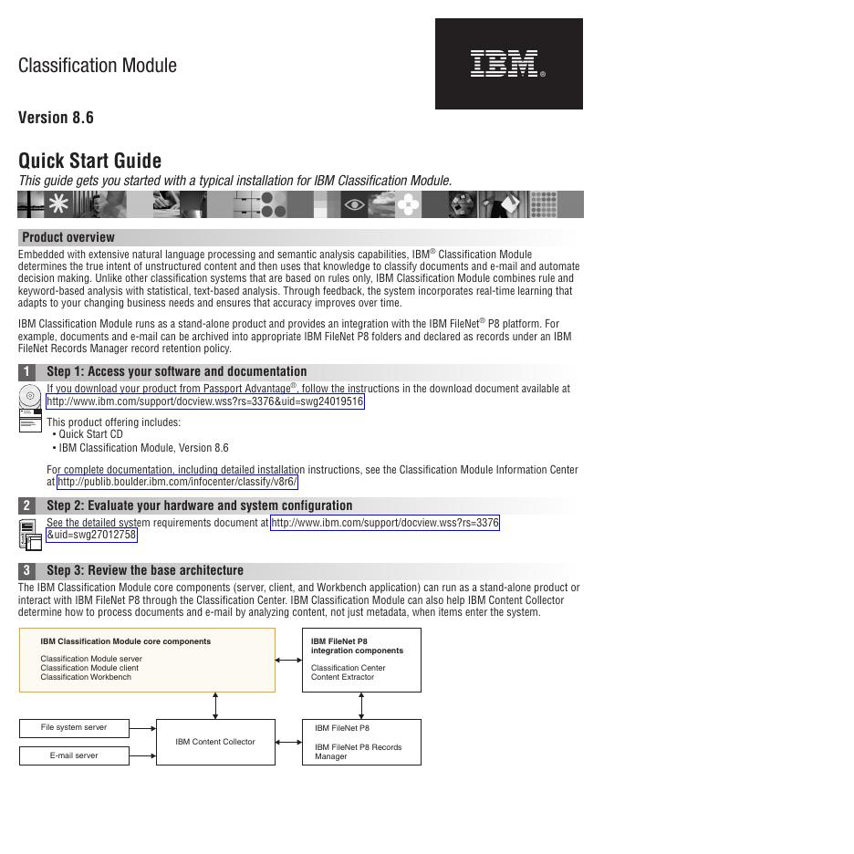IBM Classification Module V8.6快速<em>入门</em>指南 海报