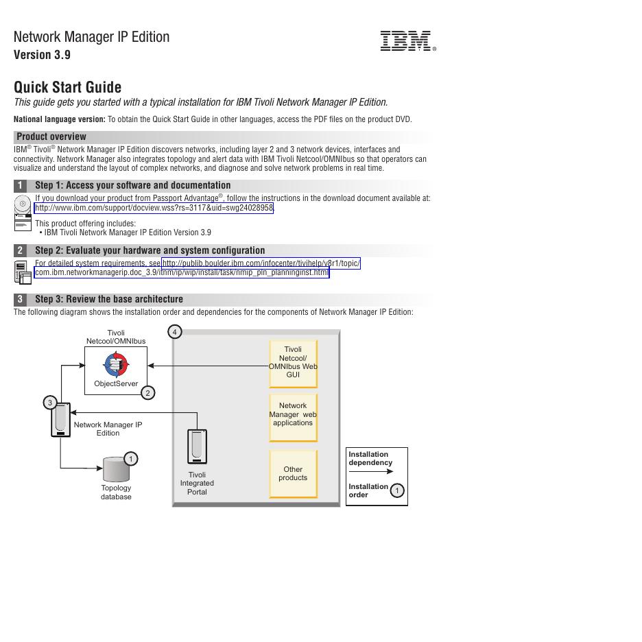 Network Manager IP Edition 快速<em>入门</em>指南 海报
