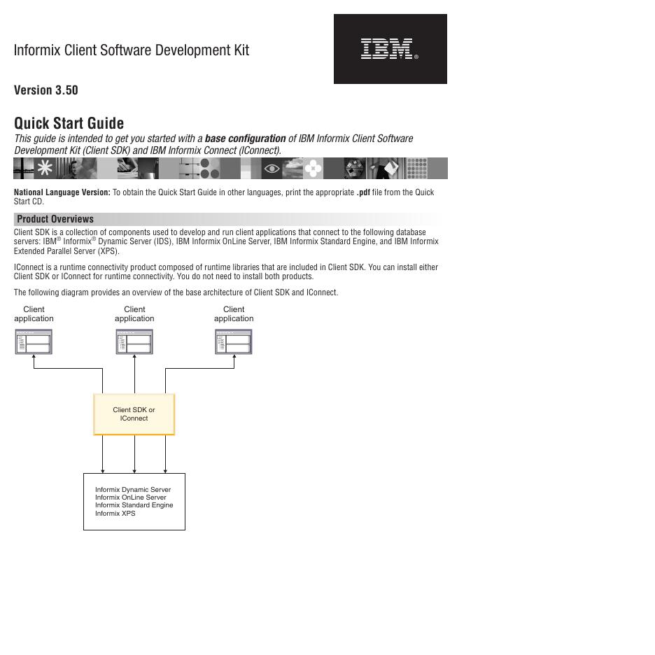 IBM Informix 客户端软件开发工具包 3.50 版快速<em>入门</em>指南 海报