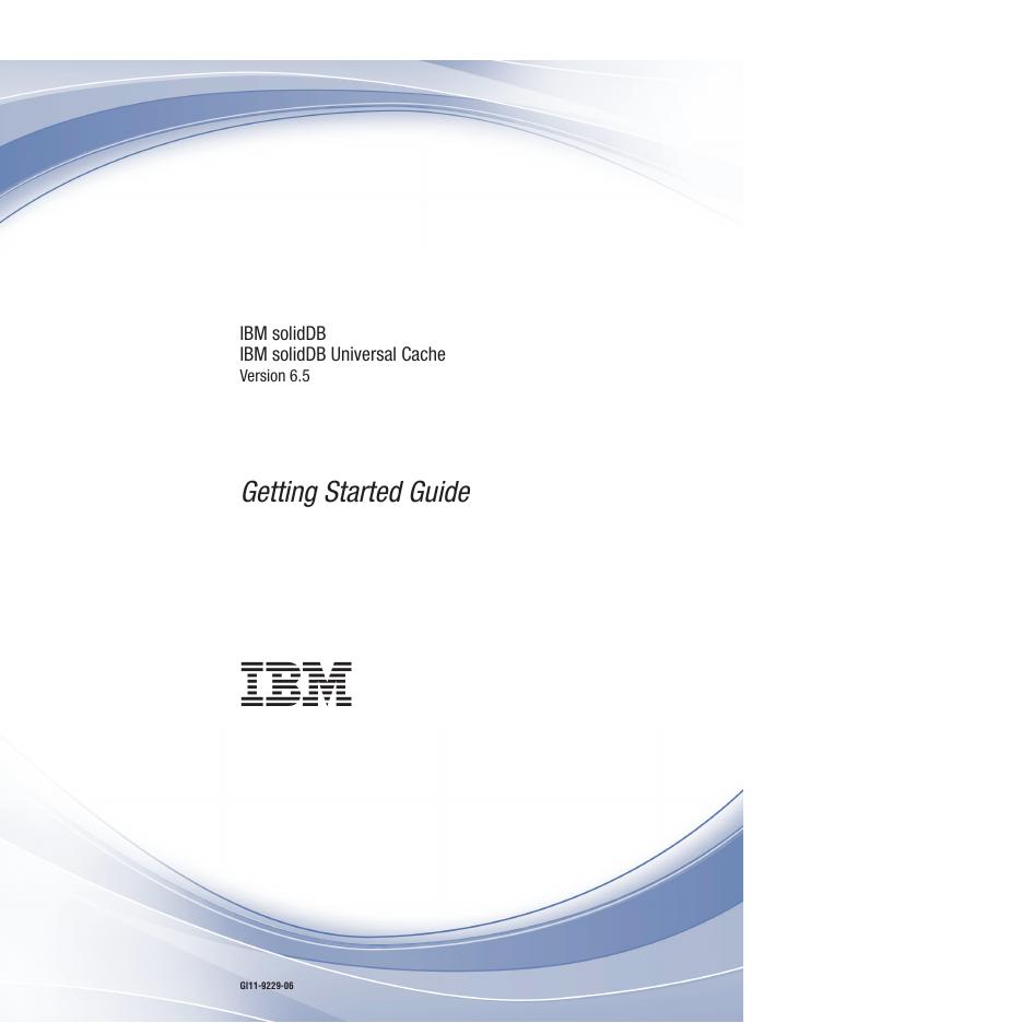 IBM solidDB 和 IBM solidDB Universal Cache <em>入门</em>指南 海报