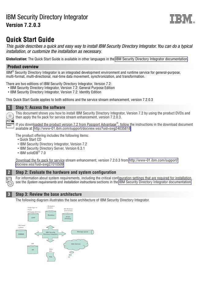 IBM Security Directory Integrator 7.2.0.3快速<em>入门</em>指南 海报