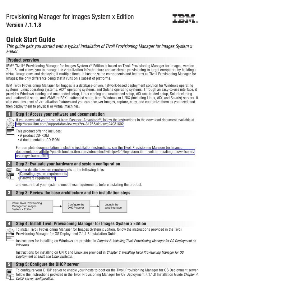 Provisioning Manager for Images System x Edition 快速<em>入门</em>指南 海报