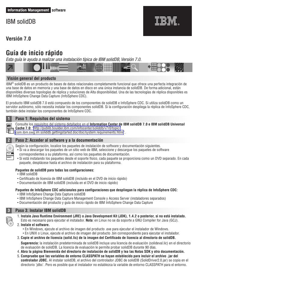 IBM solidDB 7.0 快速<em>入门</em>指南 海报