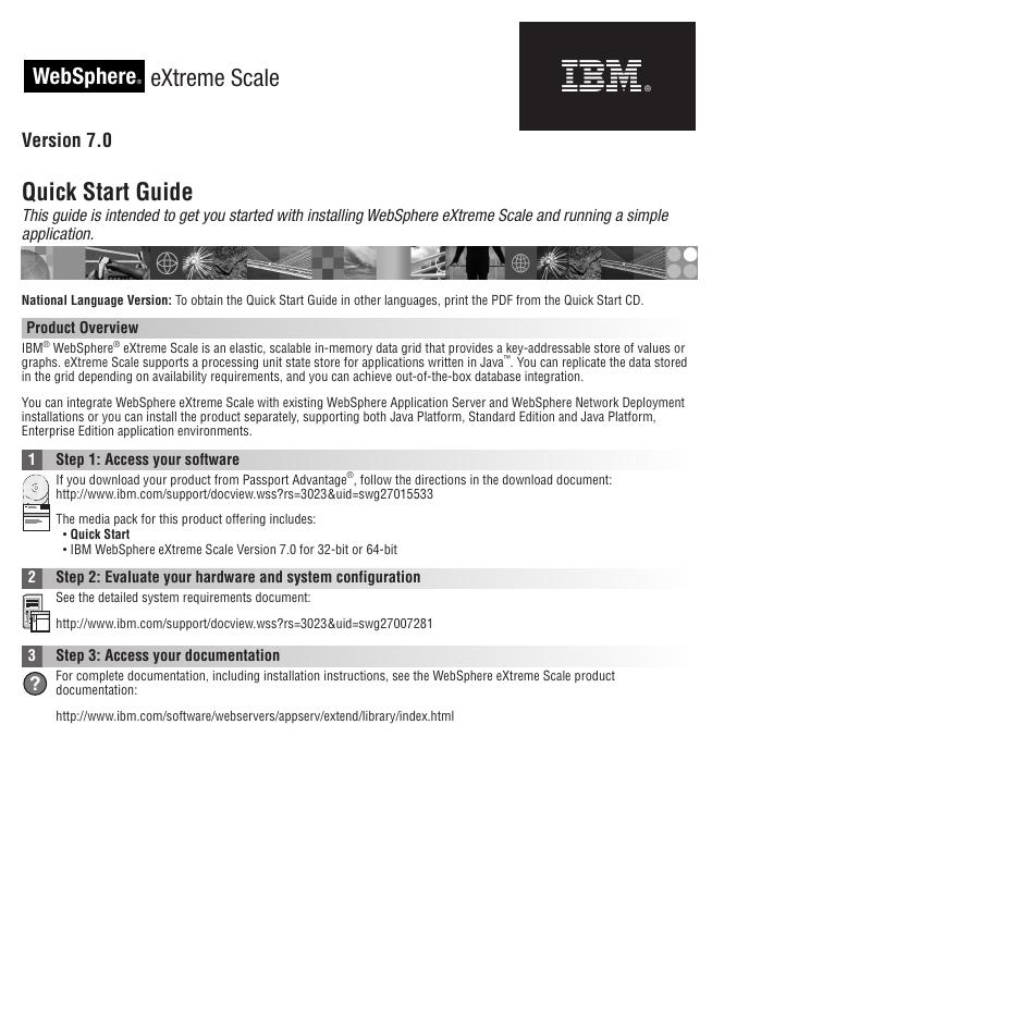 WebSphere® eXtreme Scale 7.0 快速<em>入门</em>指南 海报