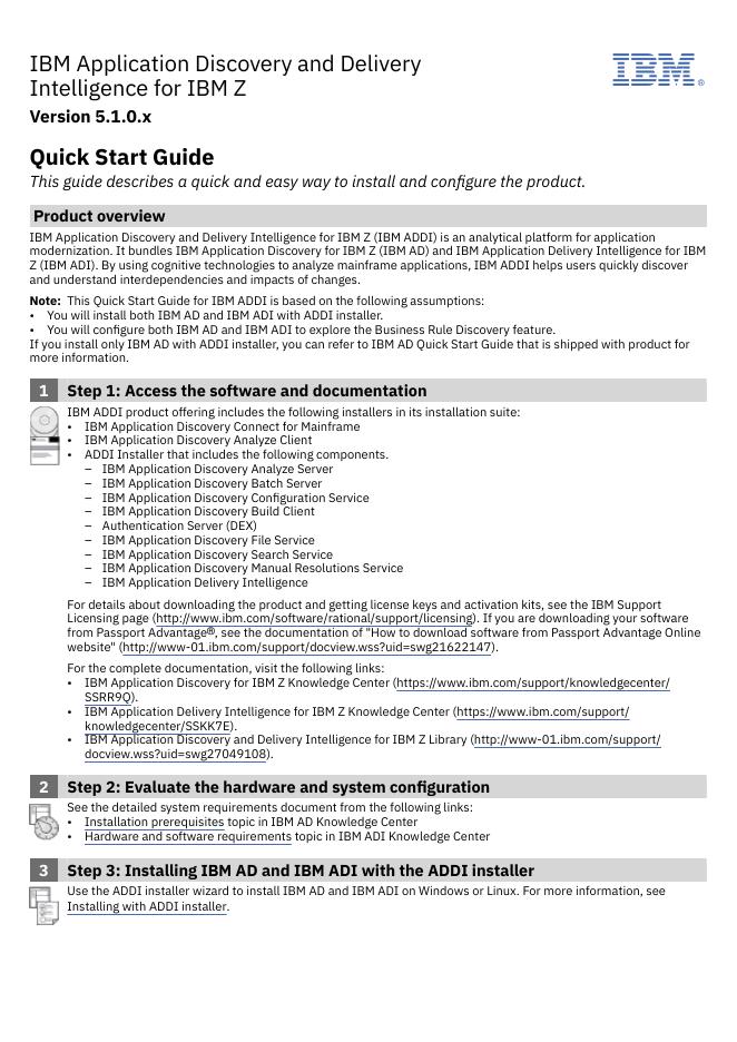 IBM Application Discovery and Delivery Intelligence for IBM Z快速<em>入门</em>指南 海报