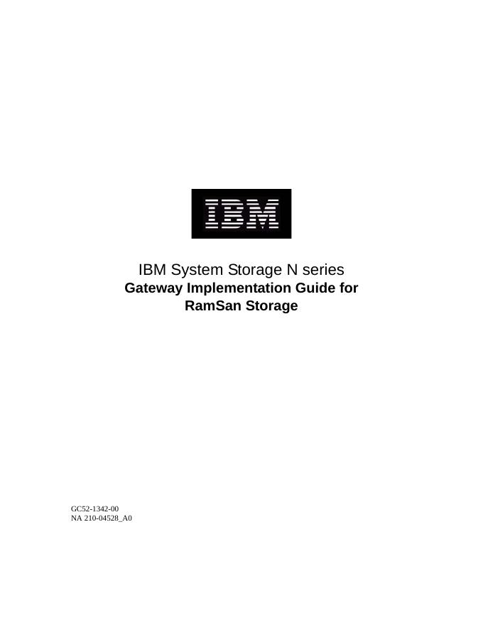 IBM System Storage N 系列网关实施指南