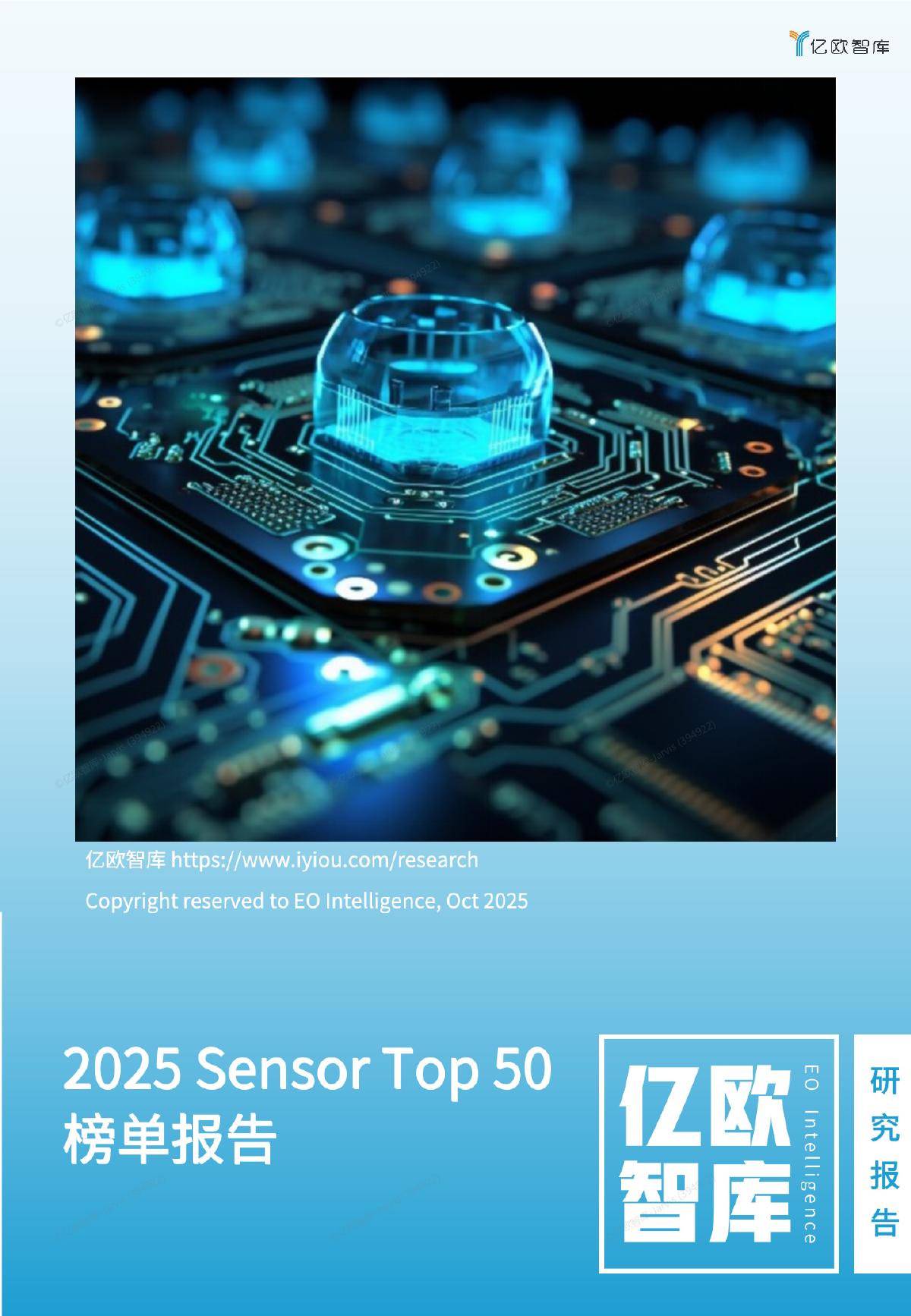 亿欧智库：2025年Sensor Top 50榜单报告海报