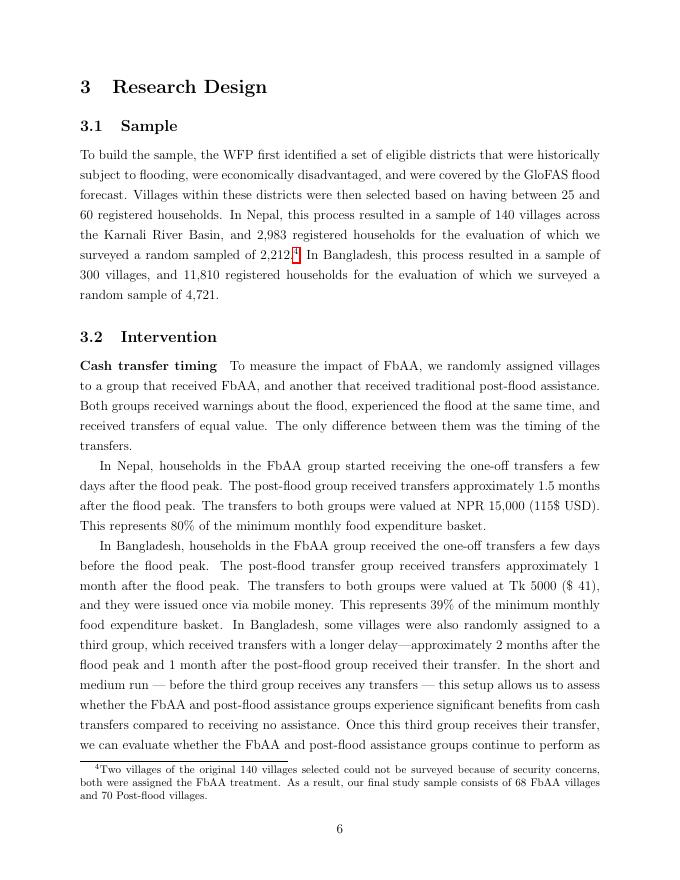 世界银行：洪水快速行动：孟加拉国和尼泊尔基于预测的现金转移的随机对照试验证据（英文版）_第9页