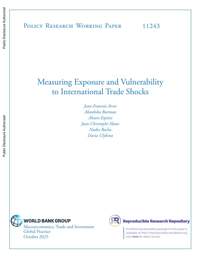 世界银行：衡量国际贸易冲击的风险敞口和脆弱性（英文版）