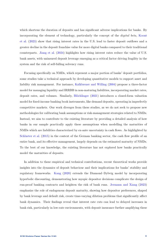 欧洲央行：基于假设的银行业务？银行如何模拟存款到期日（英文版）_第9页