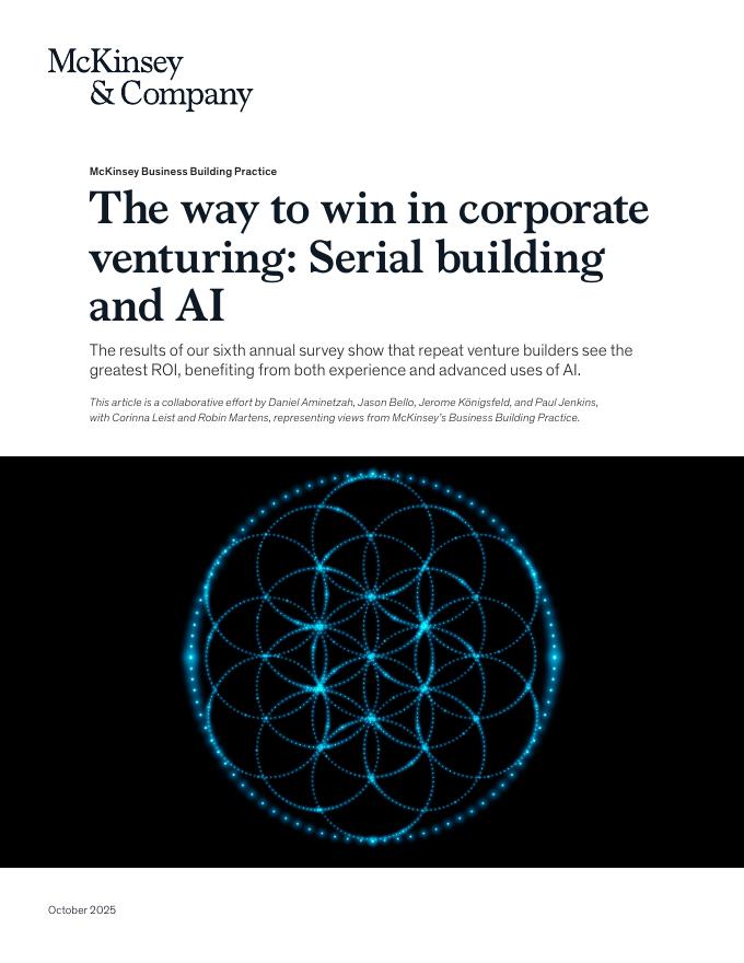 麦肯锡：2025年企业创业制胜之道：序列构建与人工智能报告（英文版）海报