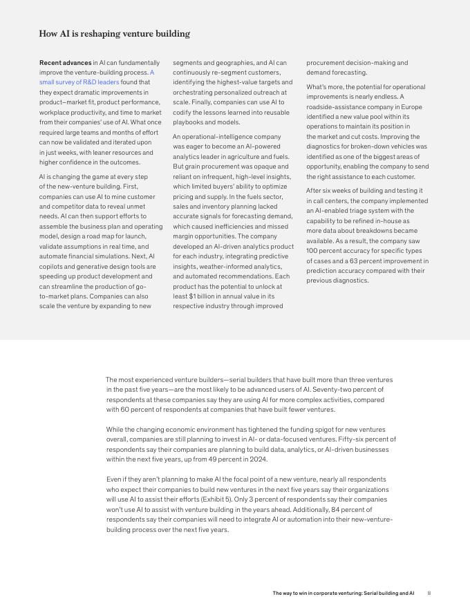 麦肯锡：2025年企业创业制胜之道：序列构建与人工智能报告（英文版）_第8页