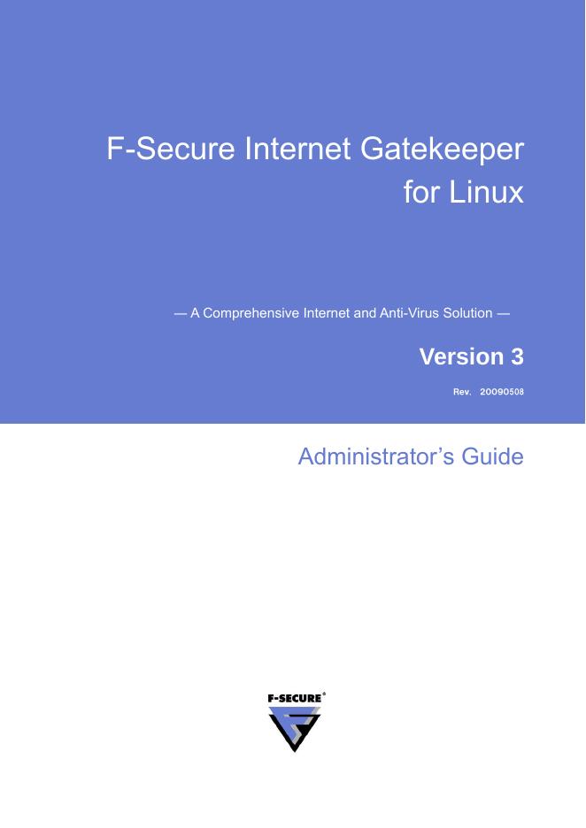 F-Secure Internet Gatekeeper for Linux/Administrator’s Guide