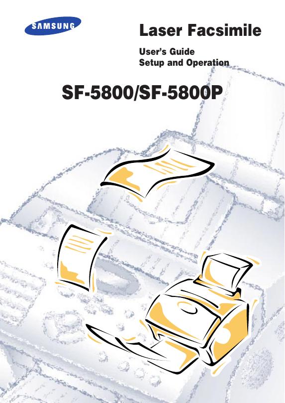 三星 SF-5800/SF-5800P Laser Facsimile User’s Guide