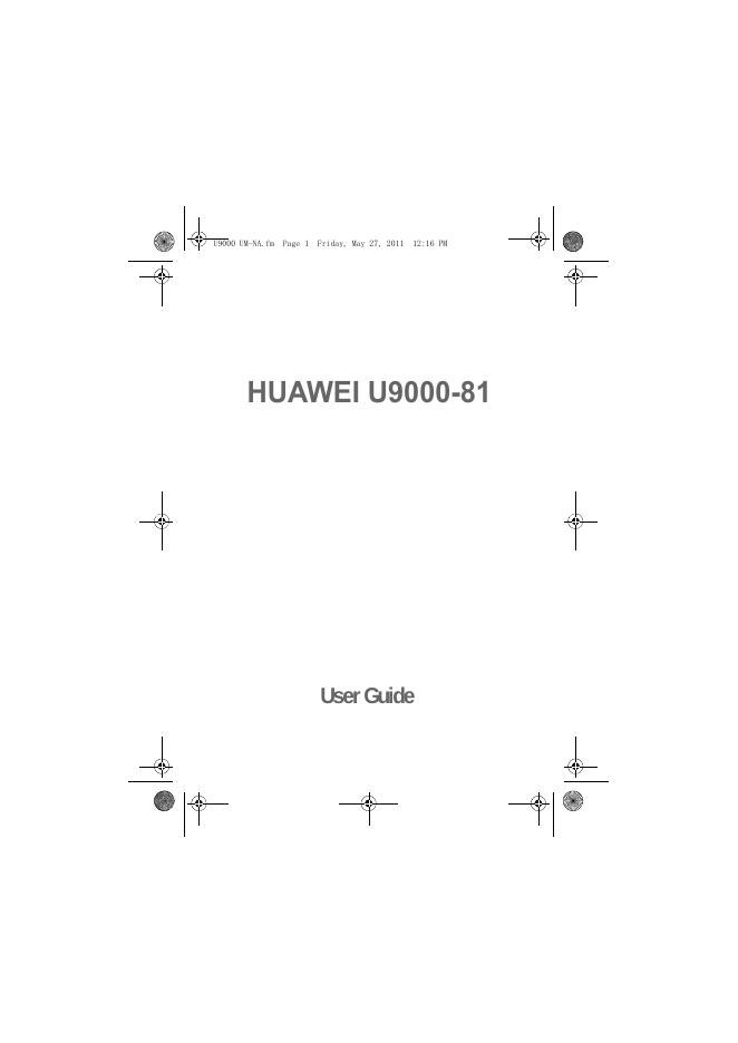 HUAWEI U9000-81 User Guide