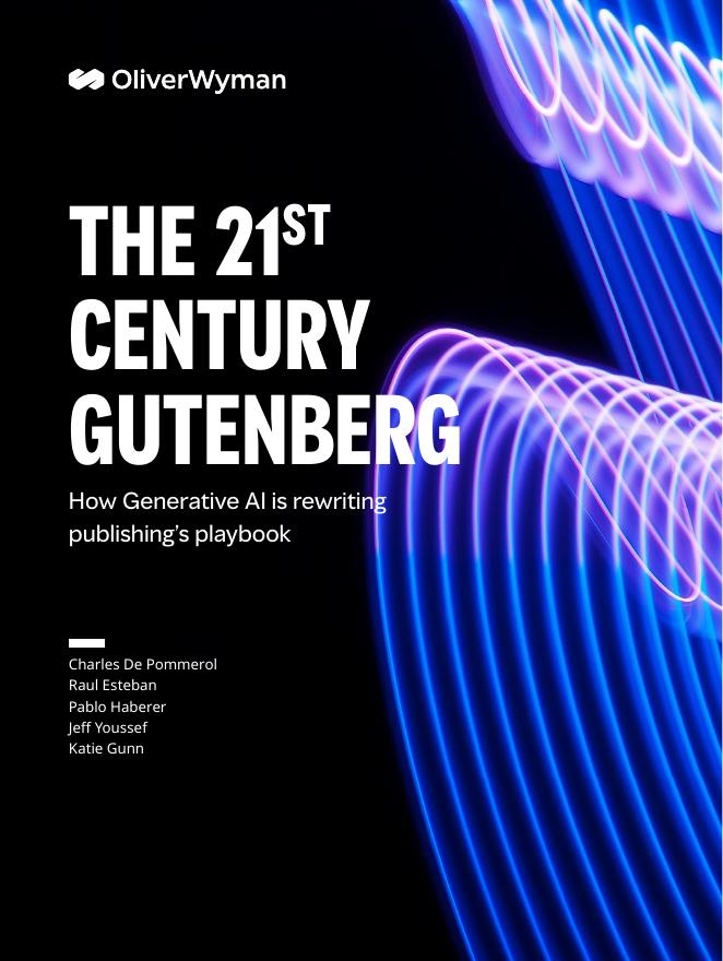 奥纬咨询：2025年生成型人工智能如何改写出版业的剧本报告（英文版）海报