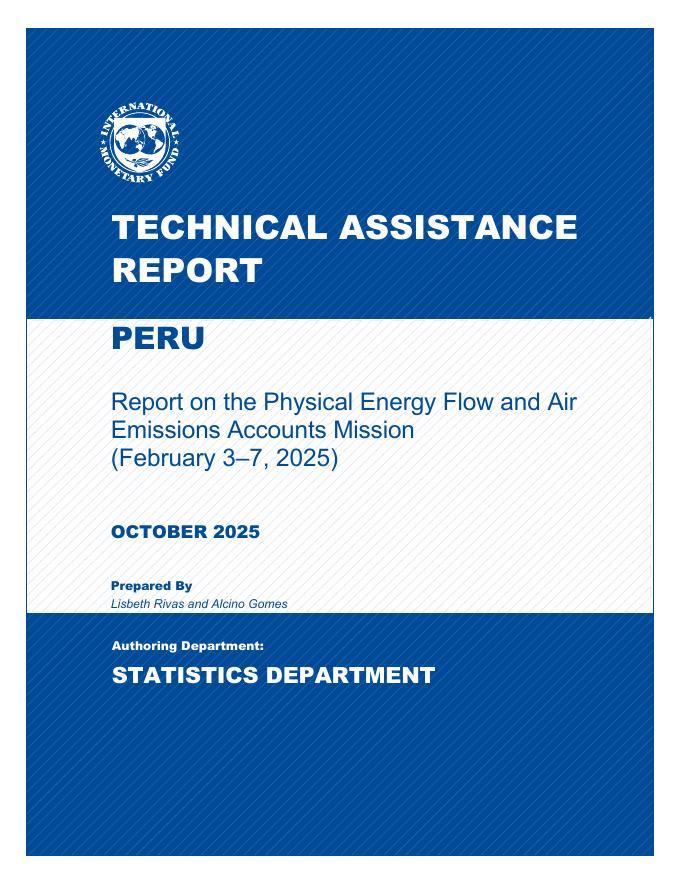 国际货币基金组织：秘鲁关于物理能量流和空气排放账户任务的技术援助报告（2025年2月3日至7日）（英文版）海报