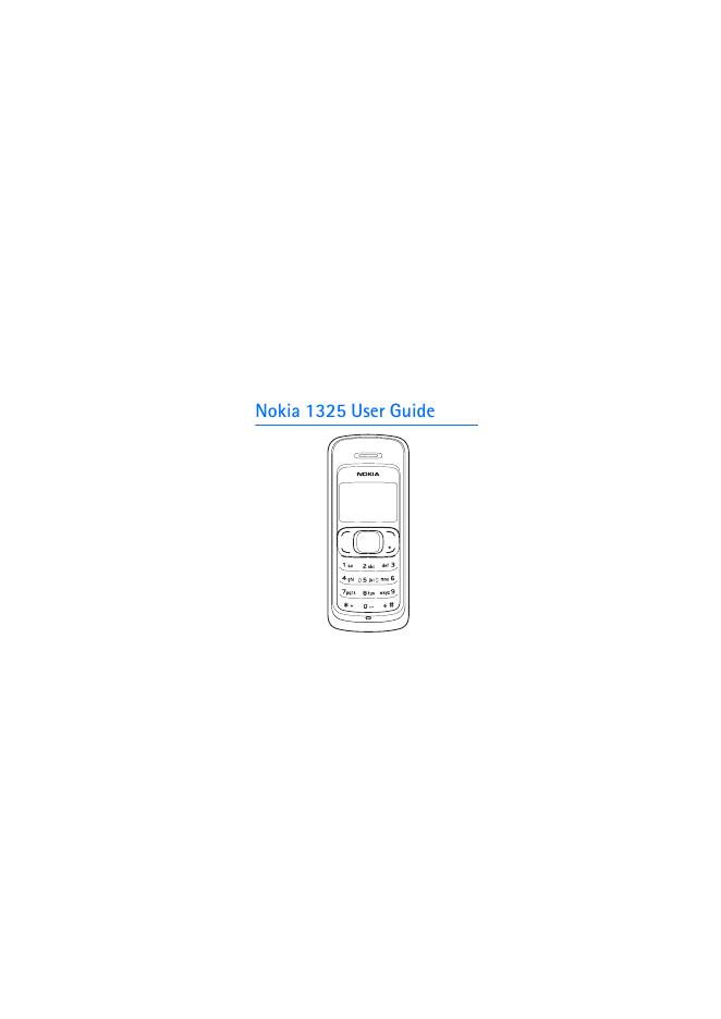 Nokia 1325 User Guide