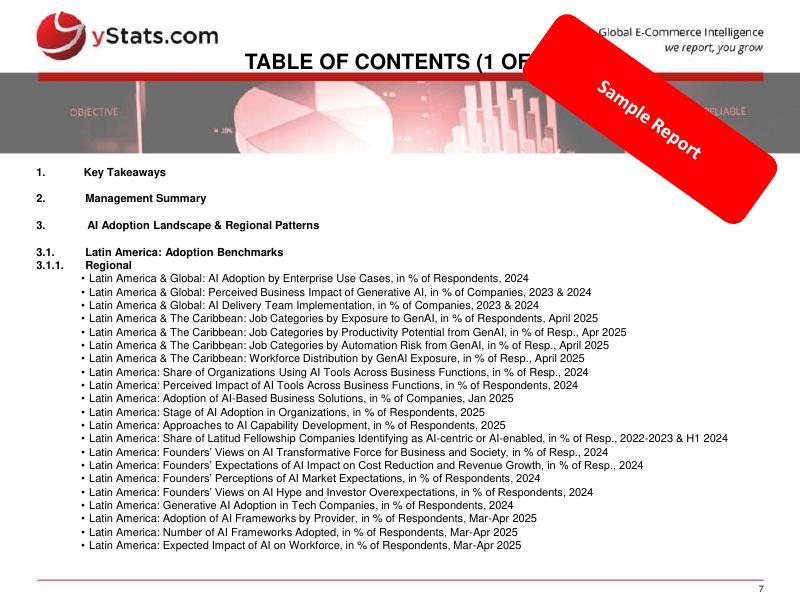 yStats：2025年拉丁美洲支付和电子商务中的人工智能：增长、创新和结构性挑战样本报告（英文版）_第7页