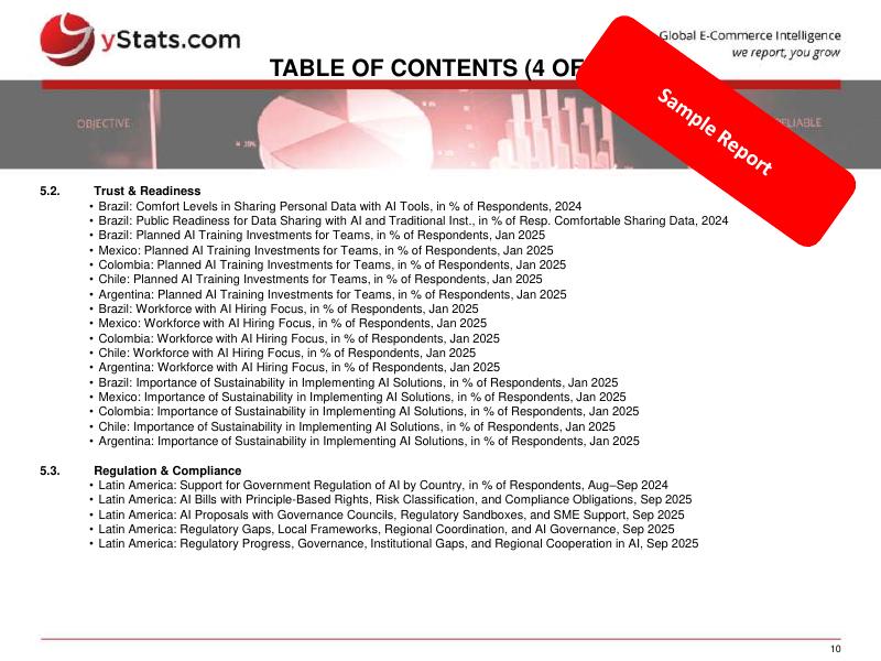 yStats：2025年拉丁美洲支付和电子商务中的人工智能：增长、创新和结构性挑战样本报告（英文版）_第10页