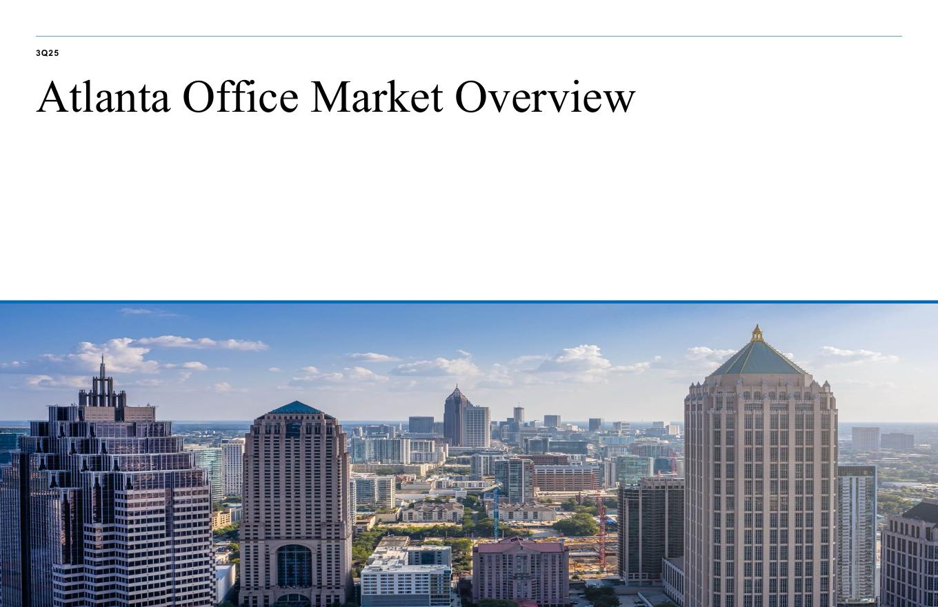 Newmark： 2025年第三季度亚特兰大办公楼市场报告（英文版）海报
