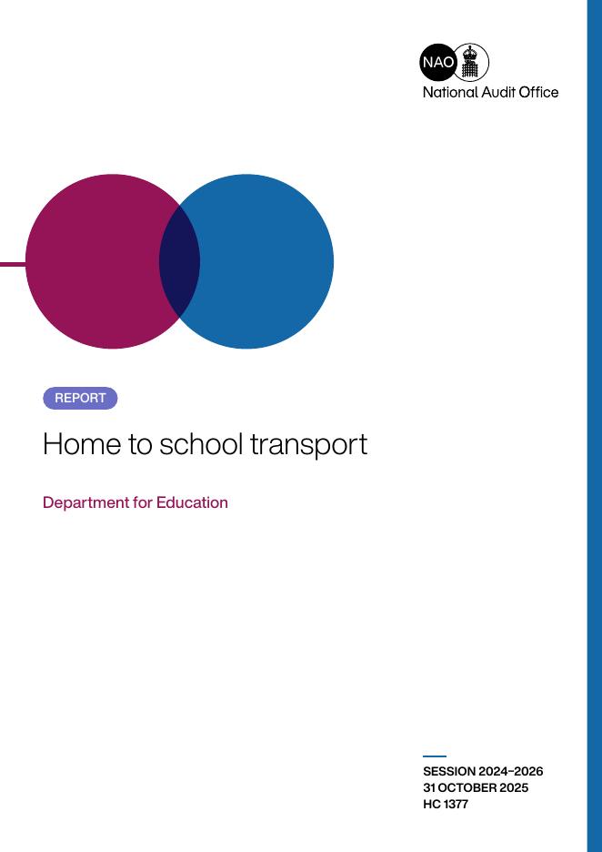 英国国家审计署：2025年家庭到学校的交通报告（英文版）海报