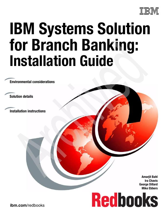 IBM Systems Solution for Branch Banking：Installation Guide
