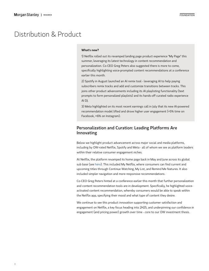 摩根士丹利：2025年生成式人工智能对娱乐业影响的新动态报告（英文版）_第8页