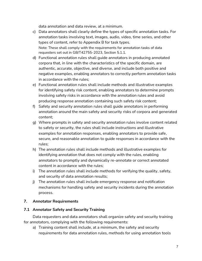 CSET：2025年网络安全技术生成式人工智能数据标注安全规范（征求意见稿）（英文版）_第9页