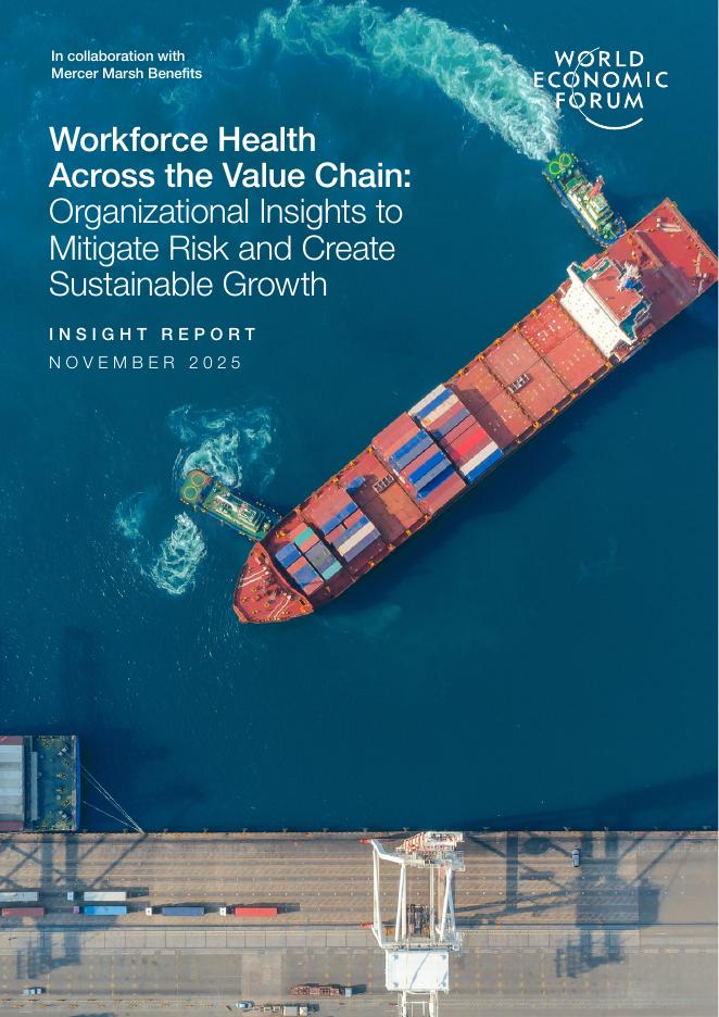 世界经济论坛：2025年价值链全景下的劳动力健康：组织视角下风险缓释与可持续增长洞见报告（英文版）海报