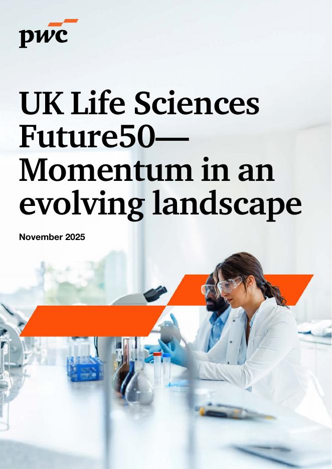 普华永道：2025年未来英国生命科学50强报告：演进格局中的发展动能（英文版）海报