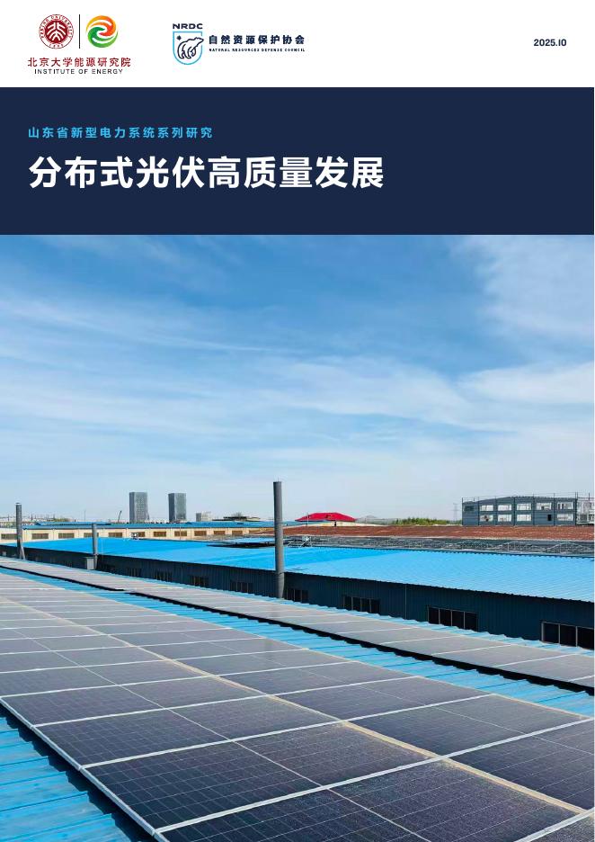 自然资源保护协会：2025年分布式光伏高质量发展报告海报
