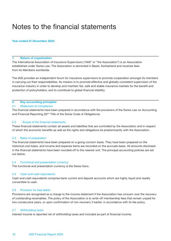 国际保险监督官协会（IAIS）：2024年财务报告（英文版）_第10页