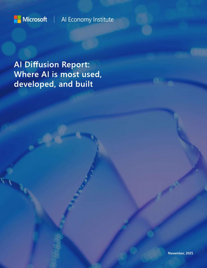 Microsoft：2025年人工智能扩散报告（英文版）海报