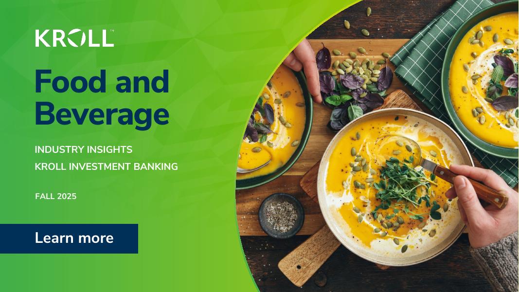 Kroll：2025年秋季食品和饮料报告（英文版）海报